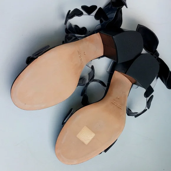 SOLD Laurence Dacade black leather Tamara ankle strap sandals, EU40, NWT, flaw - Picture 8 of 16